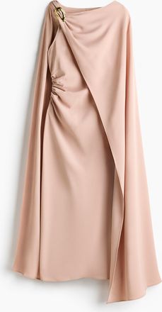 H&M Kleid mit Cape-Detail - Beige