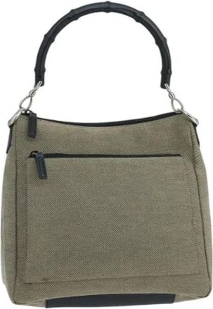 Gucci Tweedehands Canvas handtassen - Dames - Vintage Handtas - Beige - ONE Size - Vintage