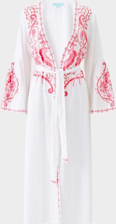 Melissa Odabash Romilly Embroidered Kaftan Coverup