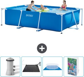 Intex Piscina Con Estructura Rectangular - 300x200x75 Cm - 7-piezas Scb126