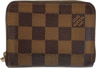 Louis Vuitton Brown Damier Canvas Damier Canvas Coin Purse/Coin Case (Pre-Owned)