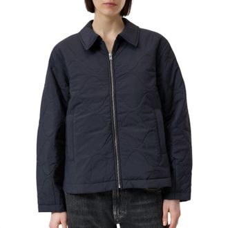Closed Womens Quilted Bomber Jacket In Black
