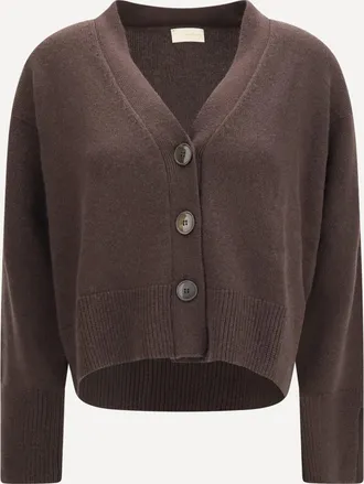 Verybusy Cashmere V-neck buttoned Cardigan Female L
