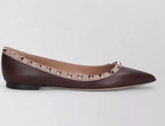Valentino Garavani leather ballet pumps