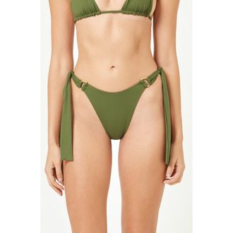 L*Space Kiki Tanga Side Tie Bikini Bottoms in Jungle at Nordstrom Rack, Size X-Large