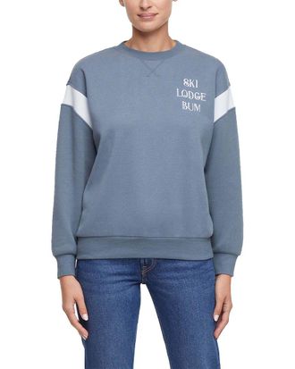 Wildfox Lodge Bum V Charlie Oversized Fit Sweatshirt