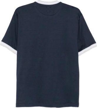 Eleventy Mens Contrast-Trim T-Shirt Aw26 M