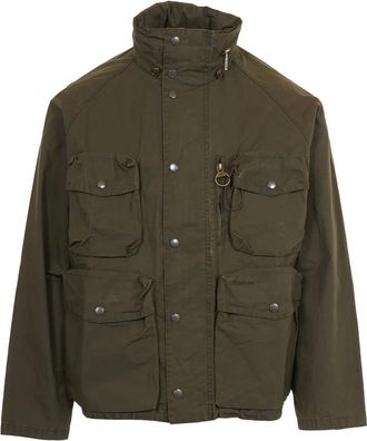 Barbour Jassen, Heren, Groen, XL, Groene Doucheproof Jas