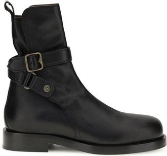 Burberry Black Calf Leather Bos Taurus Ankle Mens Boots