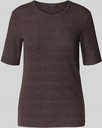 OPUS Strickshirt mit Rundhalsausschnitt Modell Sulchen in Schoko, Gr&ouml;&szlig;e 38