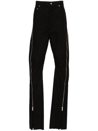 Rick Owens Bolan Banana high-waist slim trousers - men - Organic Cotton - 34 - Black