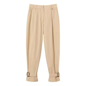 Twinset Tapered Trousers, female, Beige, Size: M Tapered Trousers