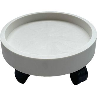 OEM Soporte M&oacute;vil Para Macetas Con Ruedas Multidireccionales, De Pl&aacute;stico Blanco, Ideal Para Balc&oacute;n Y Jard&iacute;n --crezuo