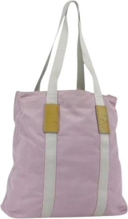 Prada Pre-owned Tote Bags, female, Pink, Size: ONE SIZE Pre-owned Vintage Tote Bag