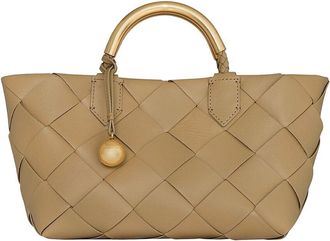 Rebecca Minkoff Frankie Woven Mini Leather Tote