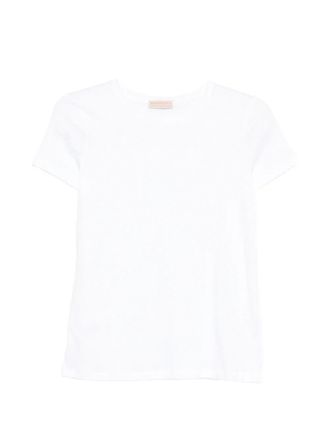 Purotatto Round-Neck Short Sleeve Blouse