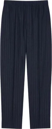 Givenchy Pantalones de Jogger de Sastre con Raya de Alta Costura en Lana - Trousers - Hombre - Azul - L