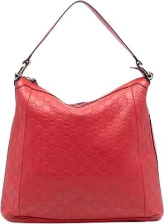 Gucci Pre-owned Shoulder Bags, female, Red, Size: ONE SIZE Pre-owned Vintage Shoulder Bag