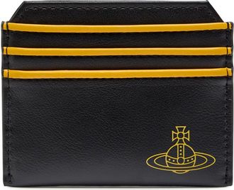 Vivienne Westwood Orb Faux Leather Card Holder - Black - One Size