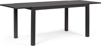 BIZZOTTO Mesa de lamas de aluminio 140-210X77 Antracita