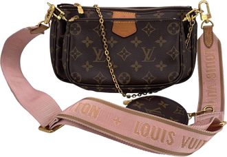 Louis Vuitton Louis Vuitton stoffen crossbodytas met meerdere pochette-accessoires