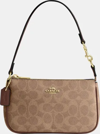 Coach online Brass/Beige Coated Canvas/Smooth Leather/Exotic Satchel