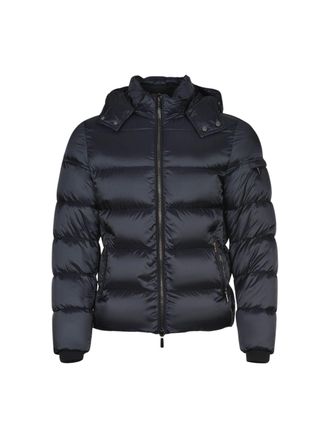 Moorer Brett SH Glossy Hooded Quilted Puffer Jacket