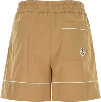 Moncler Poplin Shorts - Beige