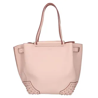 Tod's Pink Leather Tote Bag (Pre-Owned)