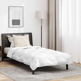 vidaXL Vidaxl Duvet Estivo Con Cuscino 2 Pz Bianco Microfibra