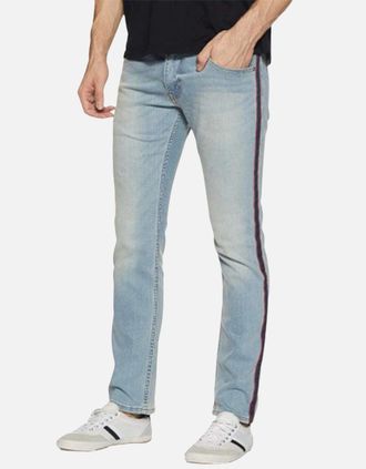 Levi's Mens LEVIS 65504 Mens Jeans Original Riveted Stretch Skinny Straight Fit Denim Pants - Blue - Size: 36/30