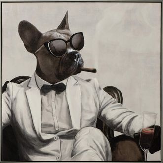 Schubiger M&ouml;bel Bild mit Rahmen New Yorker Hunde-Mafiosi