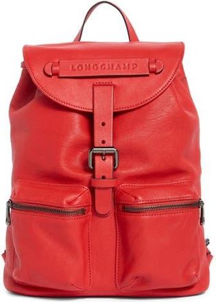 Longchamp LC3D Small Leather Backpack in Vermilion at Nordstrom Rack