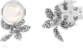 Tory Burch Tory Burch, Earrings, female, Gray, Size: ONE SIZE Asymmetrical Shape Earrings