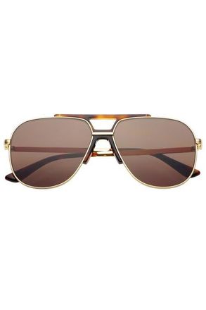 Freyrs Eyewear Logan Aviator Sunglasses in Dark Brown at Nordstrom