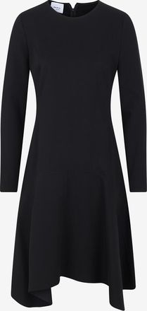 Akris Ausgestelltes asymmetrisches Jerseykleid mit Rundhalsausschnitt