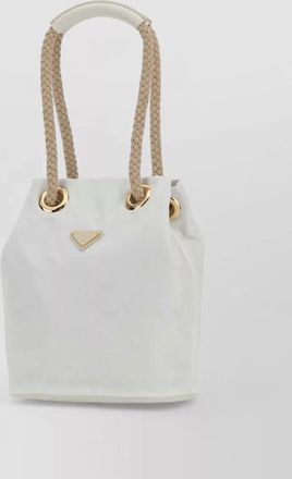 Prada renylon mariner bucket bag braided handles