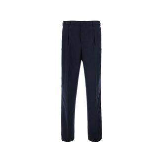 Pantaloni Torino Broeken, Heren, Blauw, XL, Sartoriale broek met plooien