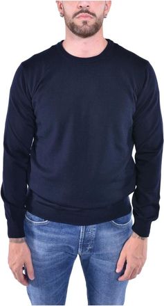 KANGRA Truien & Vesten, Heren, Blauw, XL, Wol, Basic trui met ronde hals