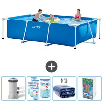 Intex Piscina Con Estructura Rectangular - 300x200x75 Cm - 5-piezas Scb118