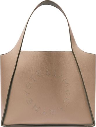 Stella McCartney Logo Tote - Dames - Shoppers - Beige - ONE Size - Tassen