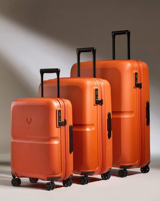 Antler Suitcase Set In Ember Orange - Single Stripe