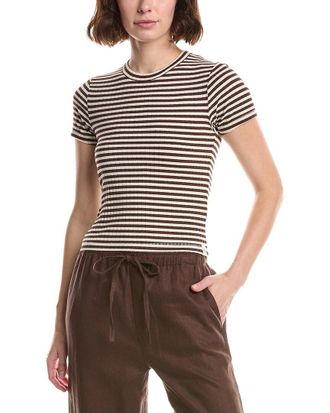 Rag & Bone Luca Stripe Rib Baby T-Shirt