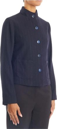 Alessia Santi Blazer - Dames - Blazers - Blauw - XS - Wol - Jassen
