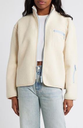 Florence By Mills High Pile Fleece Jacket in Whitecap Grey at Nordstrom Rack, Size Xx-Large
