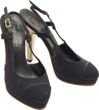 Chanel Pumps con cinturino posteriore - Nero