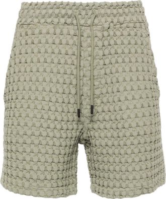 OAS Porto mid-rise deck shorts - men - Cotton - L - Green