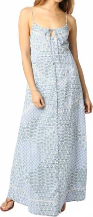 Olivaceous Oliva Maxi Dress In Blue