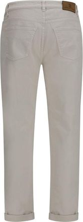 Brunello Cucinelli Mens White Cotton Straight-Leg Jeans Clothing