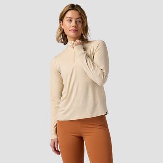 Backcountry Destination 1/4-Zip Pullover - Womens in Fog at Nordstrom, Size X-Large